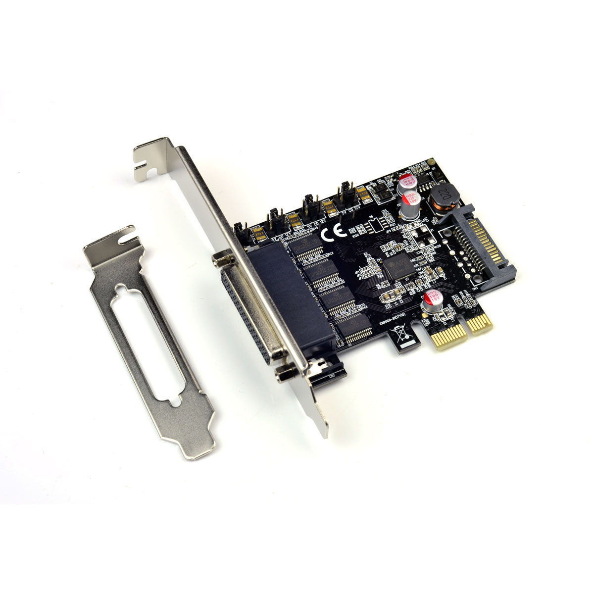 E1-PCE99100-4SV PCI-E一分四串口卡(ASIX99100)帶供電