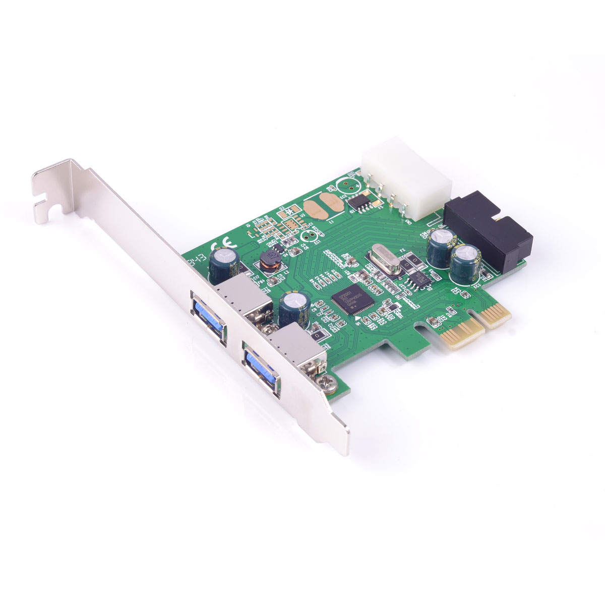 4口USB 3.0 PCI-Express擴(kuò)展卡(內(nèi)置2口）